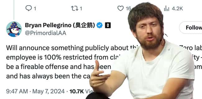 LayerZero 否认内部人员获利，CEO 宣称员工无法领取 $ZRO 空投，违者将被解雇