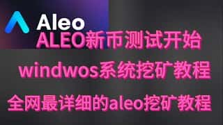 ALEO 新币挖矿详细教程：Windows 系统挖矿，快速入门！