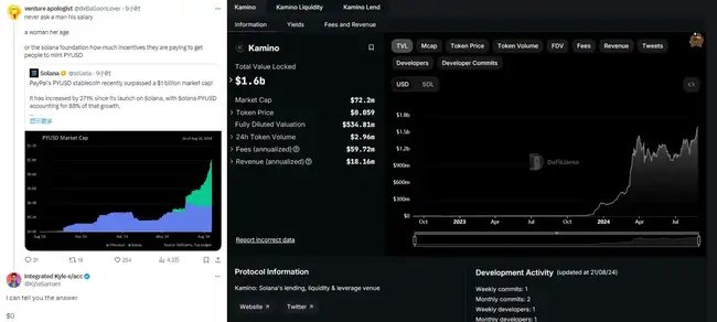 Solana占据PYUSD市场64%份额，Kamino Finance成最大受益者？