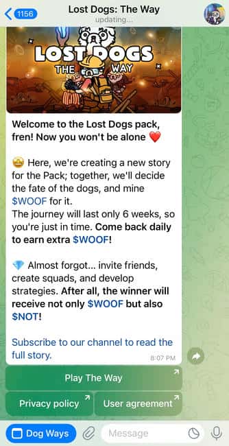 Notcoin携手Lost Dogs发布同名新游戏，玩法教学、领取$NOT和$WOOF全攻略 