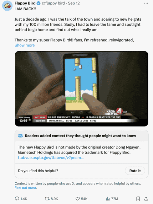 Flappy Bird重返江湖，TON生态再掀狂澜！能否续写传奇，新版独步前行？