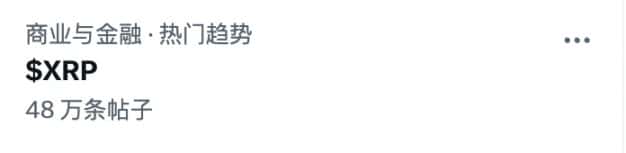 XRP市值重回加密货币前三，ETF或将率先领跑？