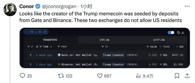 独家揭秘：特朗普疑似涉足加密领域，TRUMP Meme币飙升破百亿美元大关！