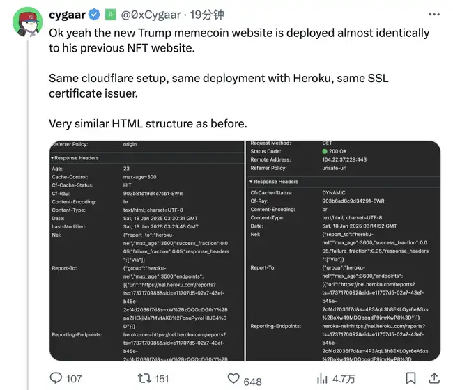 独家揭秘：特朗普疑似涉足加密领域，TRUMP Meme币飙升破百亿美元大关！