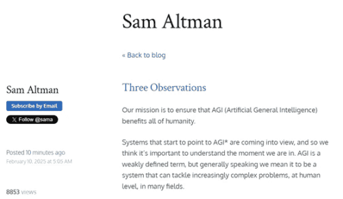 Sam Altman预言：AI Agent将引领世界经济新格局