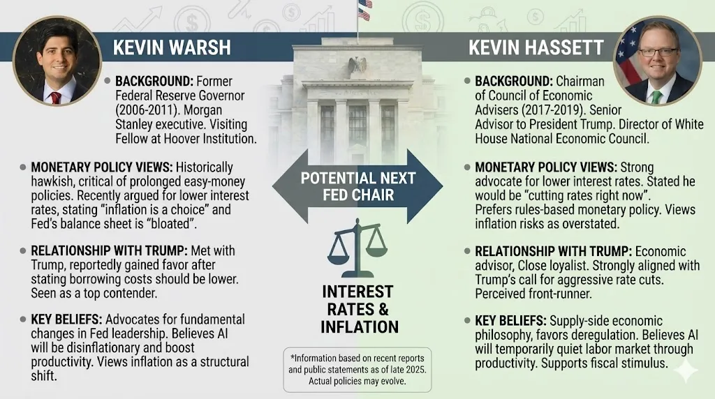 美联储主席争夺战：沃什与哈塞特谁将主导2026年利率政策？