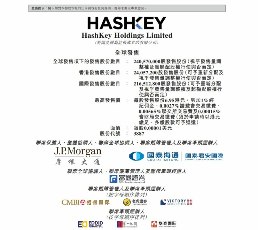 重磅!HashKey港股IPO今日启动:16.7亿募资冲刺12月17日上市,加密第一股引爆打新热潮