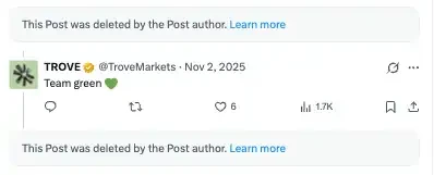 2026加密维权第一枪：Trove暴雷引爆行业信任危机