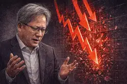 黄仁勋点金术失灵！晶片股1.3兆美元蒸发，费半指数暴跌10%创纪录