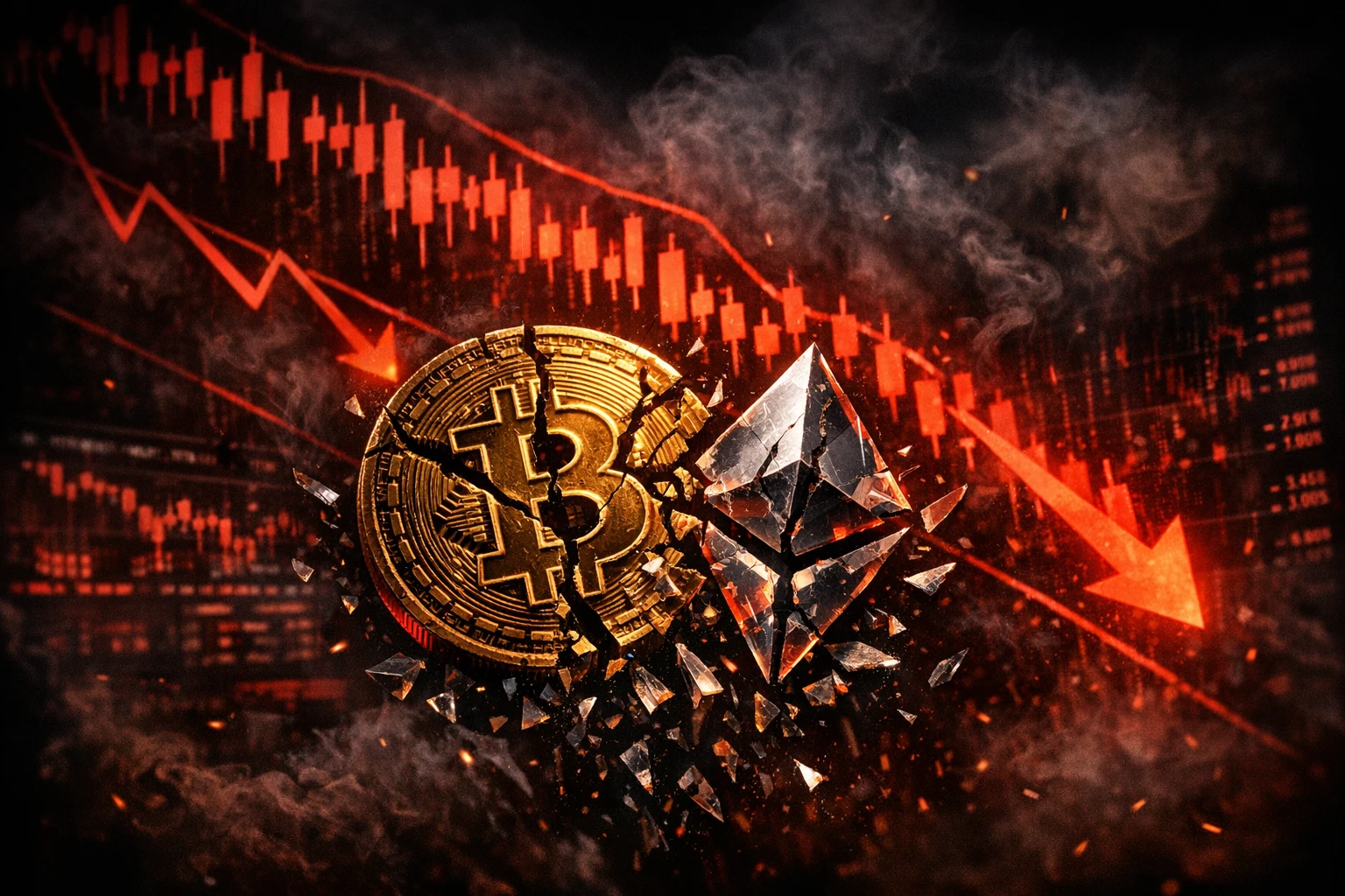 比特币暴跌警报：34亿ETF资金大逃亡引爆6.4万闪崩 28万散户惨遭爆仓血洗