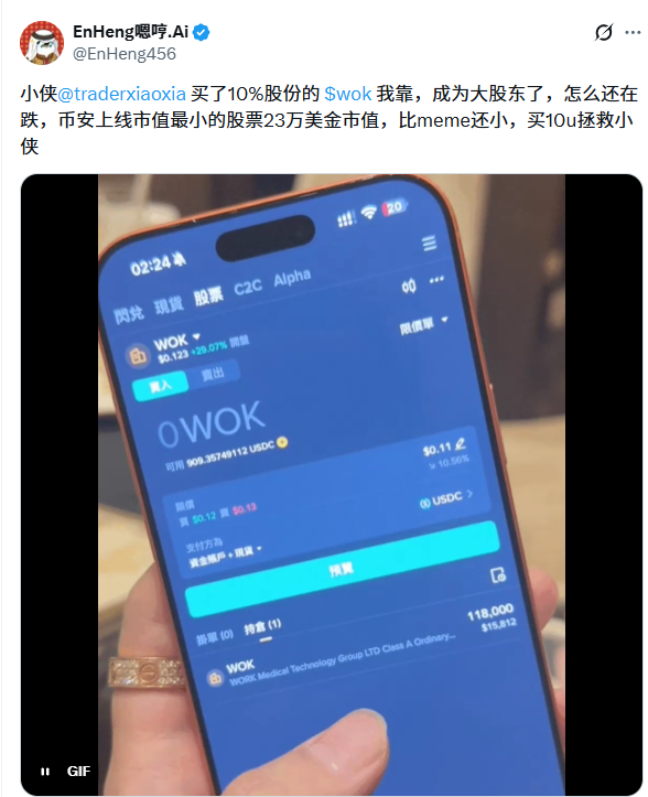 4亿交易量现形记：币安美股首秀遇冷，20万市值公司竟成僵尸股