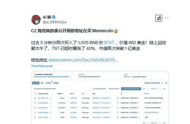 华人首富涉足迷因币！TST币飙升75%，意在挽回罚款损失？