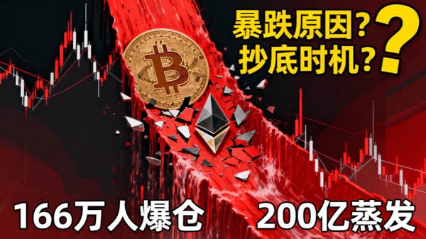 昨夜崩盘真相：166万人爆仓，币圈暴跌原因揭秘！