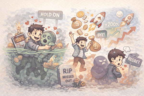 币圈新手必看：揭秘10大心理陷阱让你越急越亏的真相
