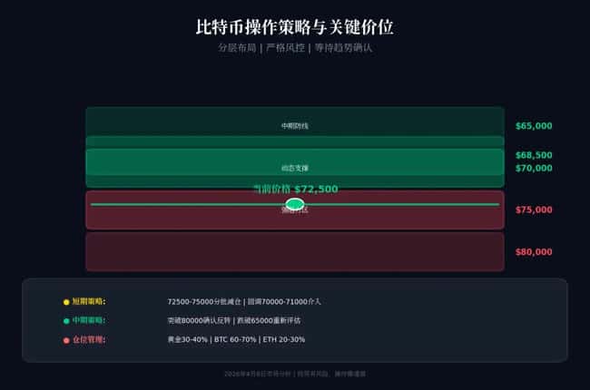 投资策略（BTC）：地缘停火触发72,500美元突破——后续布局与风控