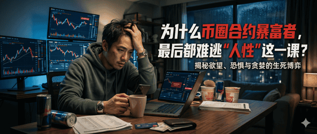 币圈合约暴富陷阱：99%的人败在这3个人性弱点