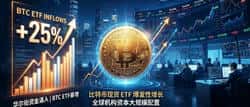 华尔街开始行动了？BTCETF暴增25%，背后发生了什么？