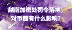 监管观察|越南加密处罚令落地，对币圈有什么影响？
