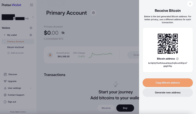 Proton Wallet：一款简单易用的比特币钱包，轻松发送比特币的新选择